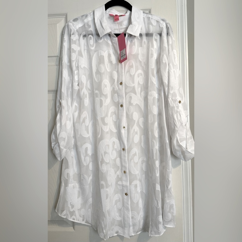 Lilly Pulitzer Button Down Cover Up NWT
